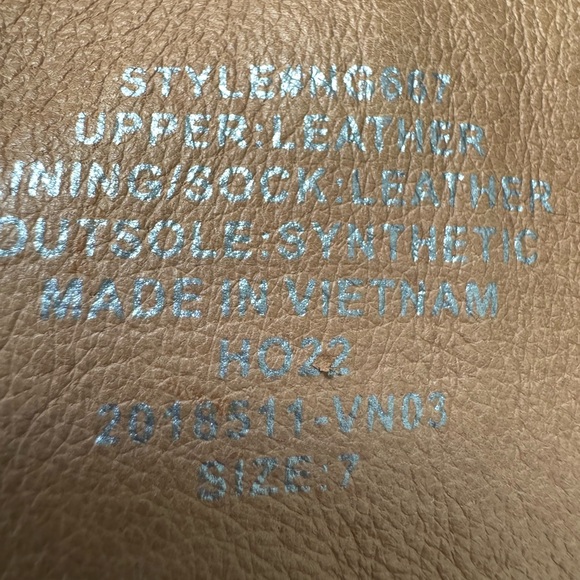 MADEWELL RAYNA like new cognac leather combat boots - Picture 6 of 7